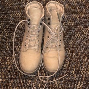 Heeled Lace-up Booties